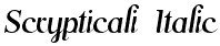 Scrypticali Italic