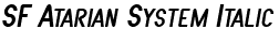 SF Atarian System Italic