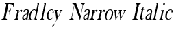 Fradley Narrow Italic