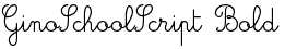 GinoSchoolScript Bold