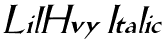 LilHvy Italic