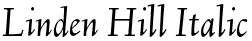 Linden Hill Italic