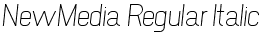 NewMedia Regular Italic