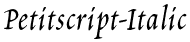 Petitscript-Italic