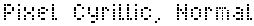 Pixel Cyrillic, Normal