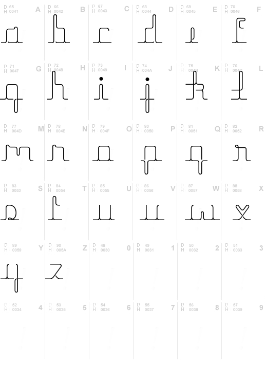 herrliches script, Regular