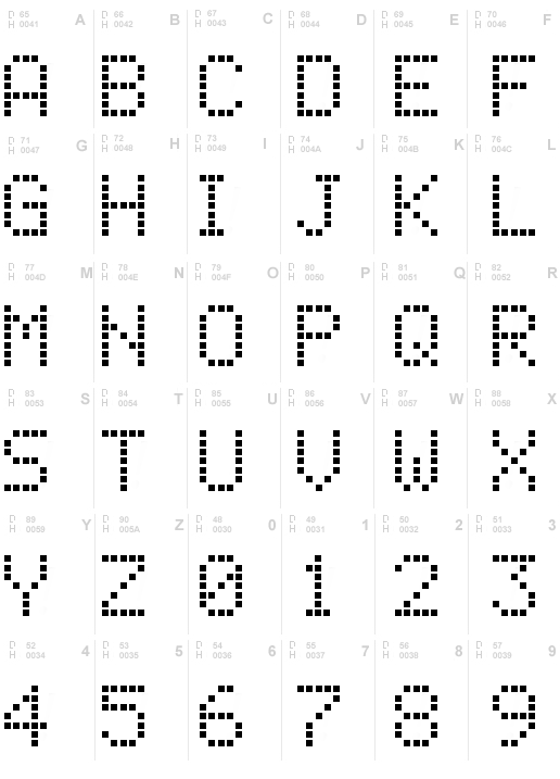 LCD Display Grid, Regular