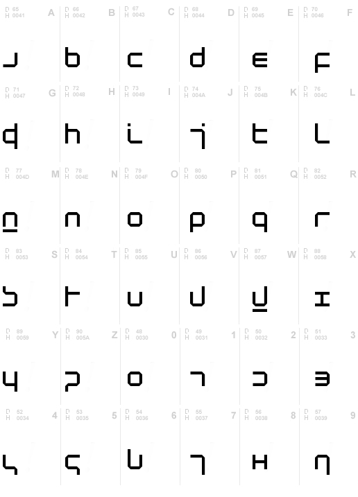 New Alphabet, Regular