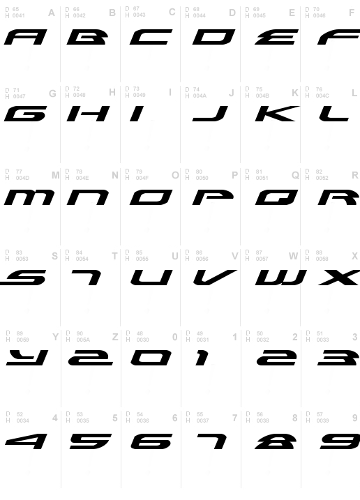 Alexis Expanded Italic