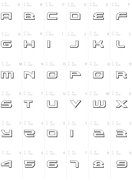 Alexis Lower Case Outline