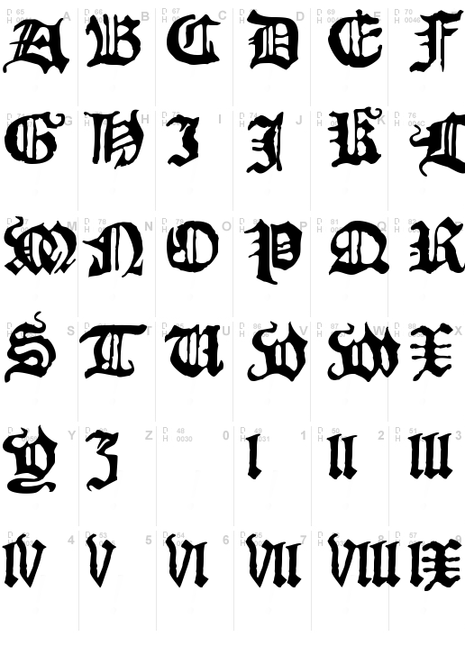 Blackletter HPLHS