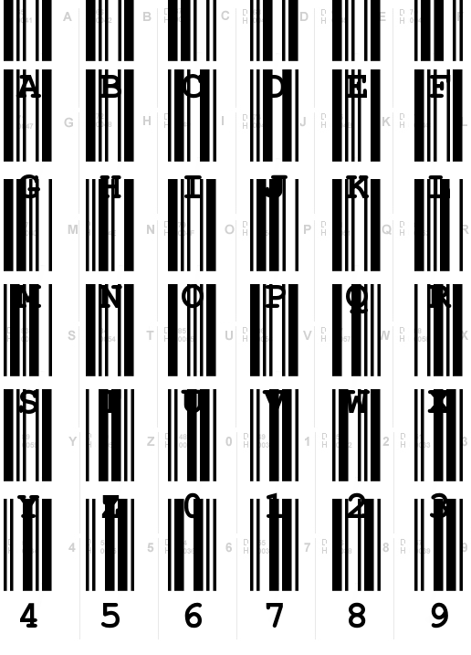 CIA Code 39 Medium Text