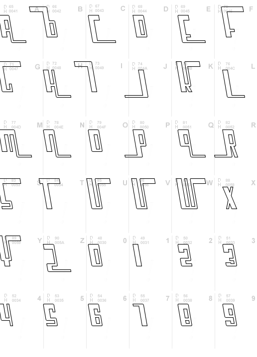 Cosmic Age Outline Italic