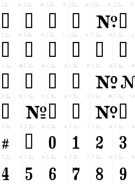 CrashNumberingSerif