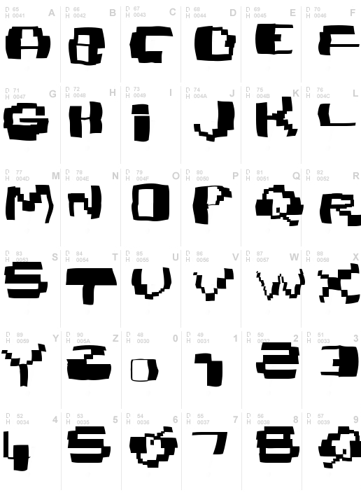 Damagedpixfont