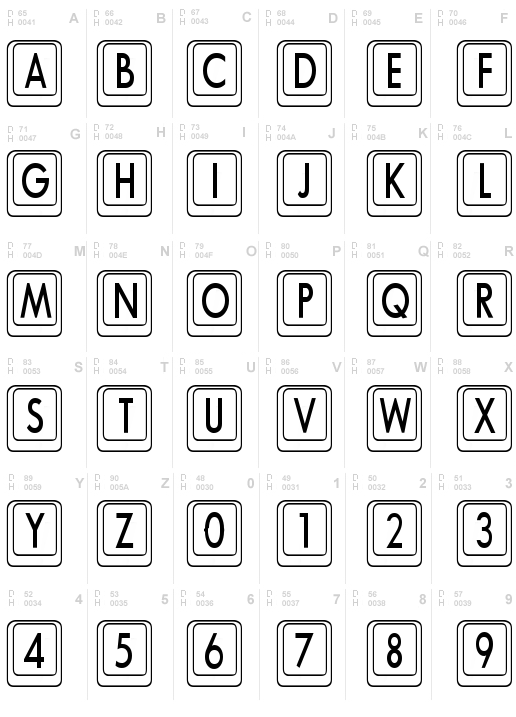 Keyboard KeysCn Condensed