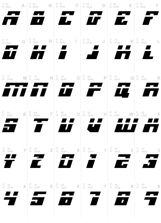 Micronian Laser Italic