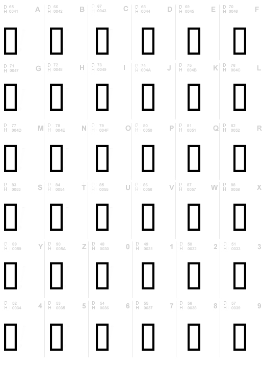 Military dingbats (demo)    Fenotype