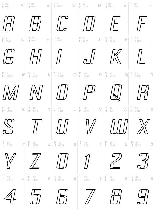 Pecot Outline Oblique