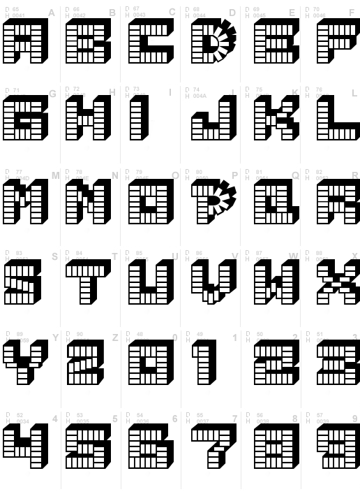 PEZ font