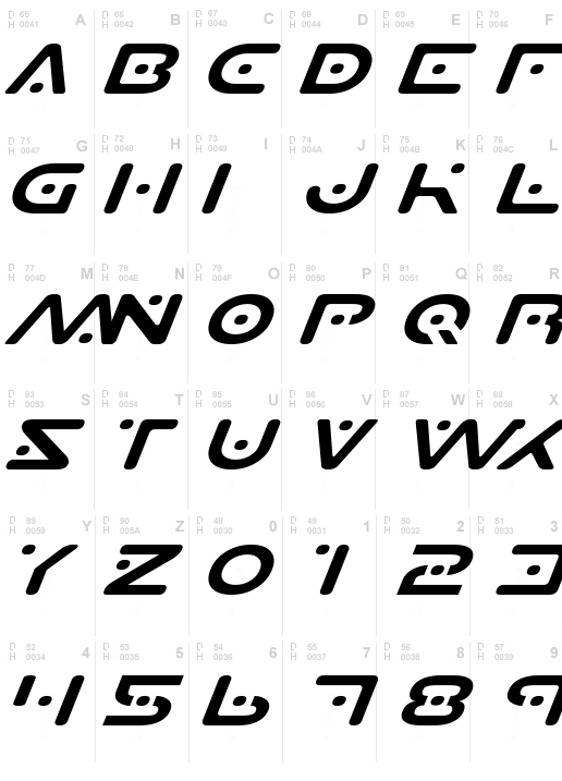 Planet S Expanded Italic