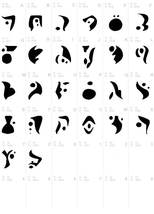 Precursor Alphabet