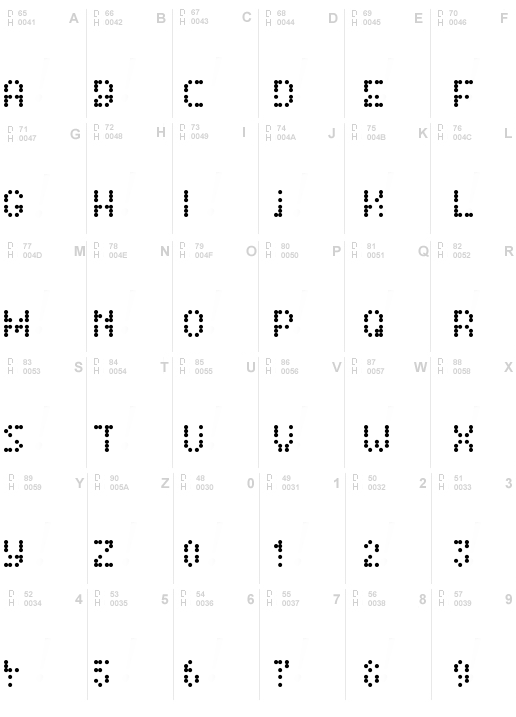 Pseudobraille Regular