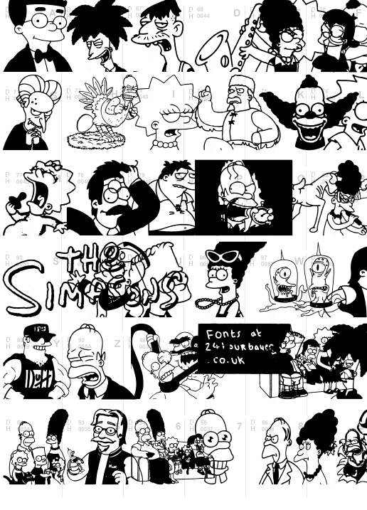 Simpsons Mmmm...Font