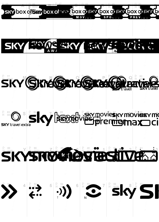 Sky TV Channel Logos