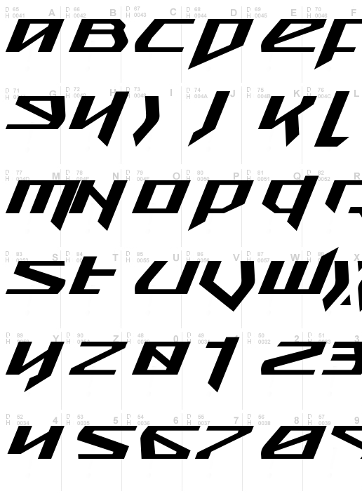 Snubfighter Expanded Italic