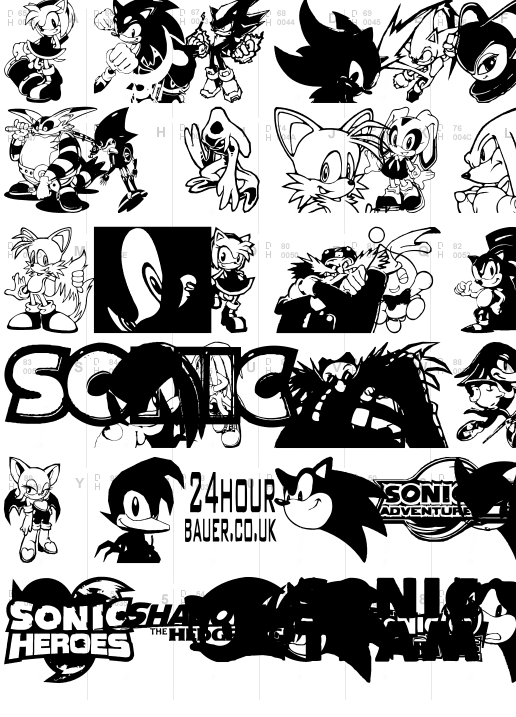 Sonic Mega Font