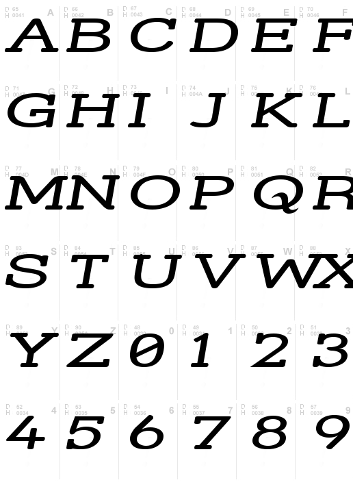 Street Slab - Super Wide Italic