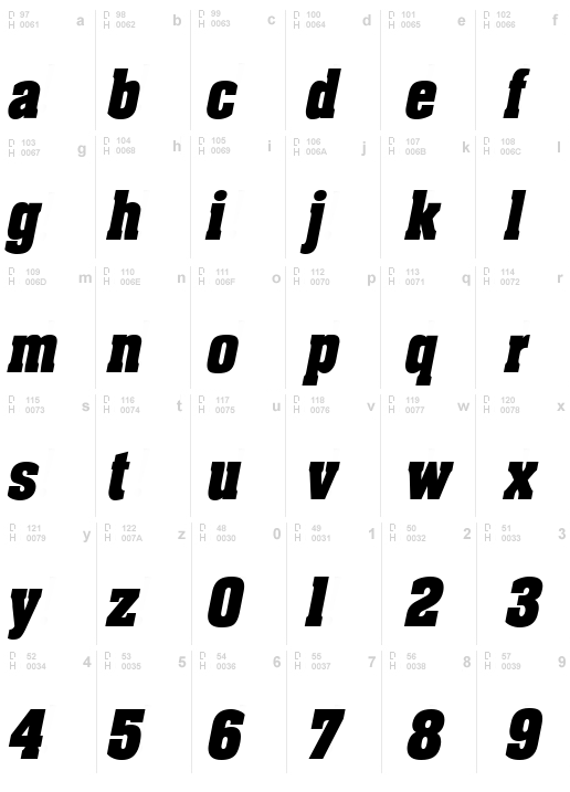 Apex Condensed Oblique