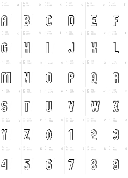 GM Exp Offset Doubleoutline, Regular