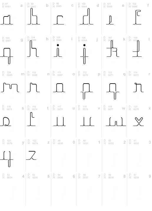 herrliches script, Regular