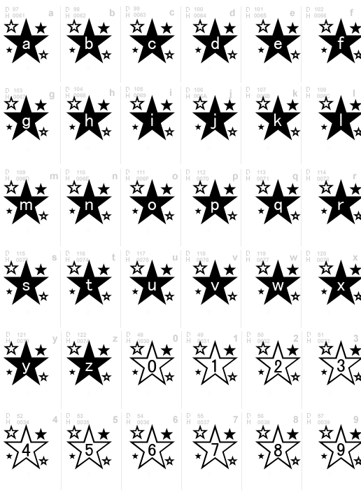 star_font, Regular