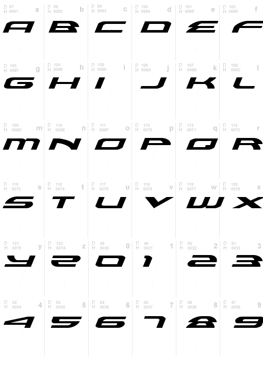 Alexis Expanded Italic