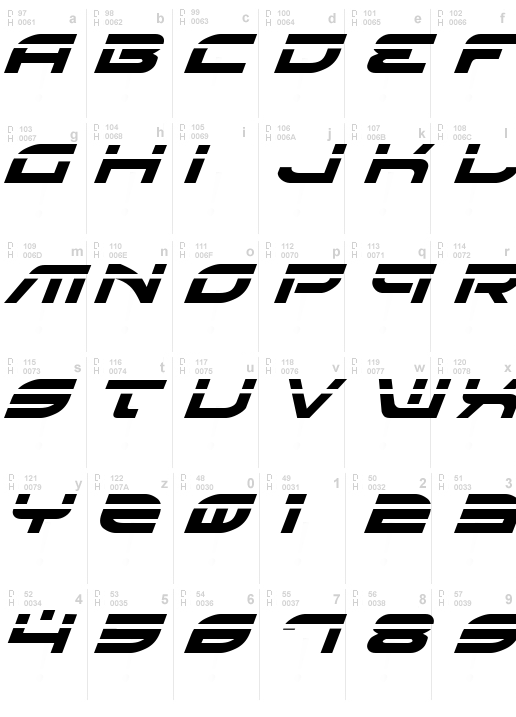 Battlefield Laser Italic