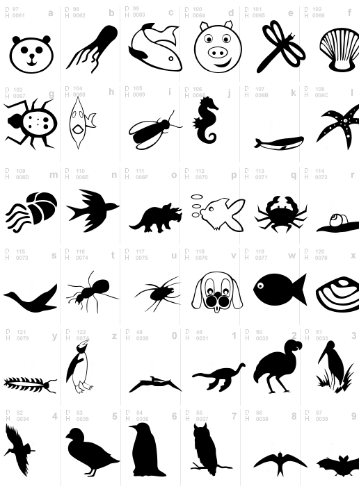 Carr Animal Dingbats