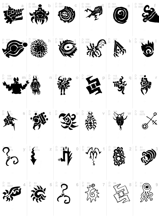 Cthulhu Glyphs