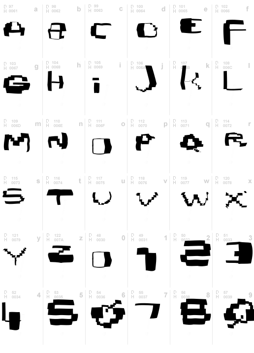 Damagedpixfont