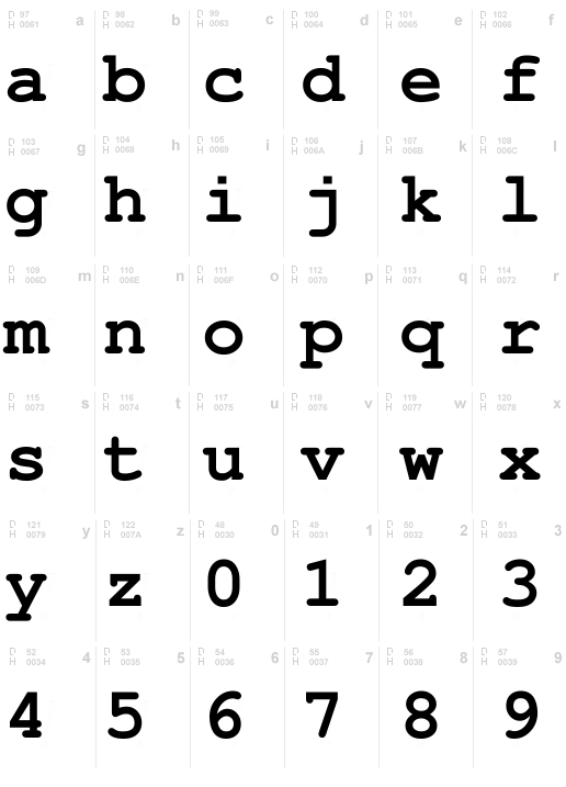 Free Monospaced Bold