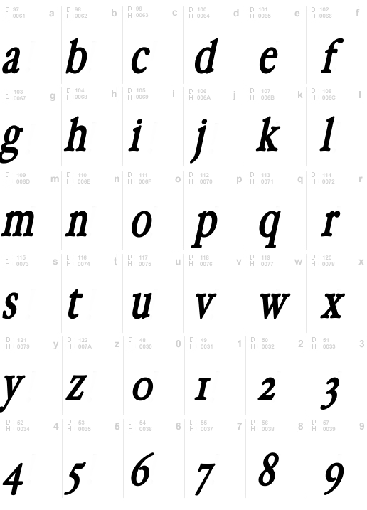 HollaMediaeval-BoldOblique