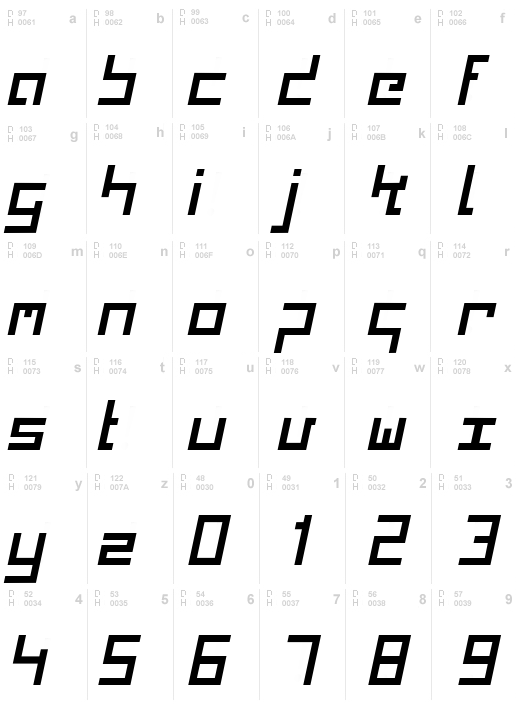 Kinkub flat Italic