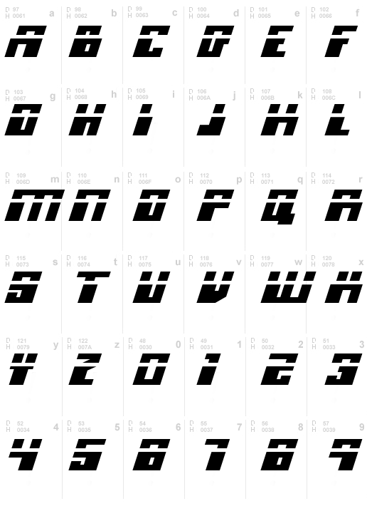 Micronian Laser Italic