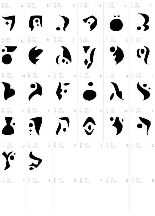 Precursor Alphabet