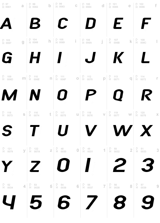 SF Atarian System Extended Italic