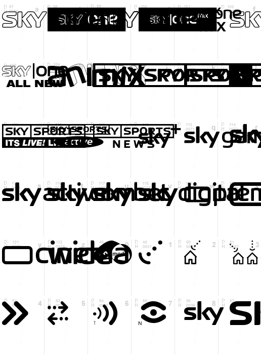 Sky TV Channel Logos