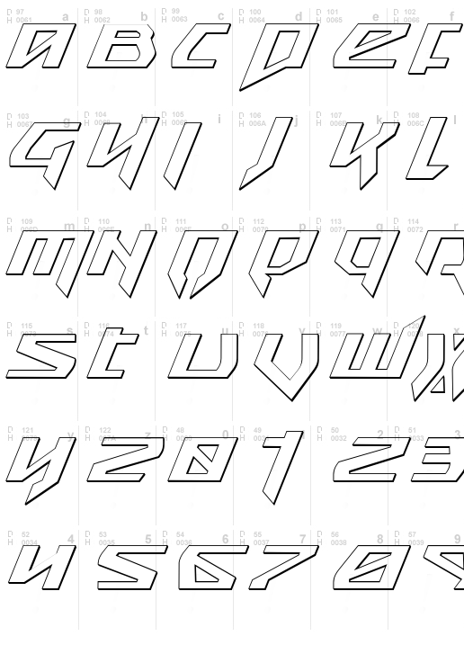 Snubfighter 3D Italic