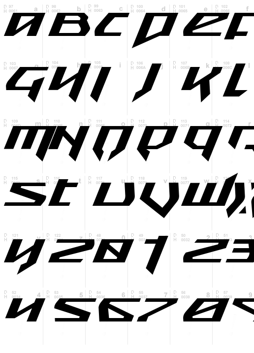 Snubfighter Expanded Italic